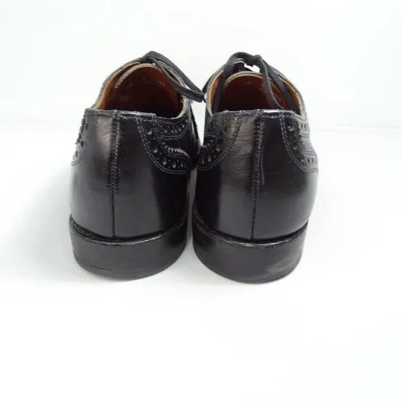 ALLEN EDMONDS Dress Shoe Rogue Black Leather Men's Cap Toe Dress Shoes Size 10 D