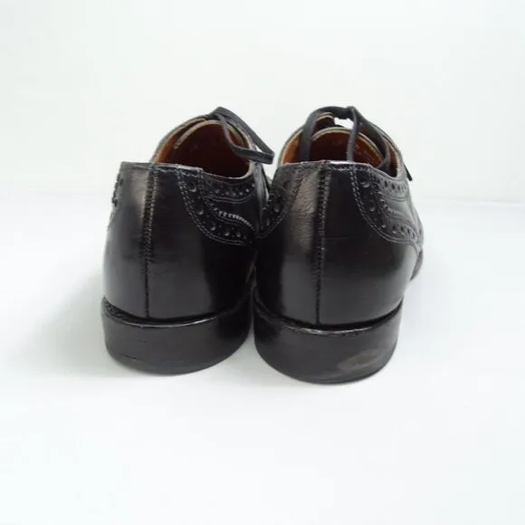 ALLEN EDMONDS Dress Shoe Rogue Black Leather Men's Cap Toe Dress Shoes Size 10 D