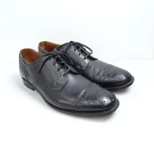 ALLEN EDMONDS Dress Shoe Rogue Black Leather Men's Cap Toe Dress Shoes Size 10 D