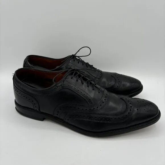 Allen Edmonds Dress Shoes Men's 11.5 D McAllister Black Wingtip Oxford 6205