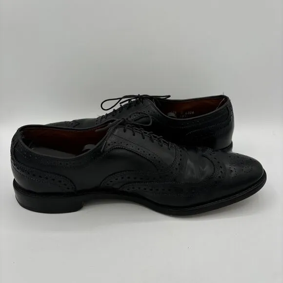 Allen Edmonds Dress Shoes Men's 11.5 D McAllister Black Wingtip Oxford 6205