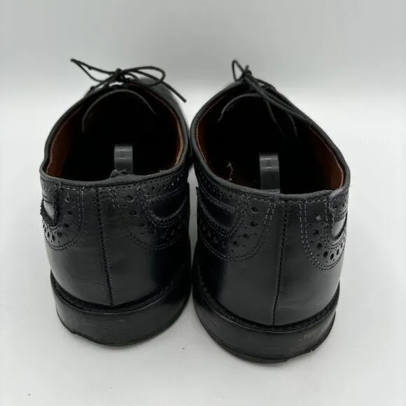 Allen Edmonds Dress Shoes Men's 11.5 D McAllister Black Wingtip Oxford 6205