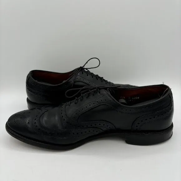 Allen Edmonds Dress Shoes Men's 11.5 D McAllister Black Wingtip Oxford 6205