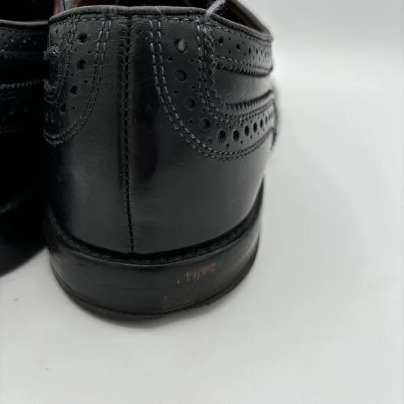 Allen Edmonds Dress Shoes Men's 11.5 D McAllister Black Wingtip Oxford 6205