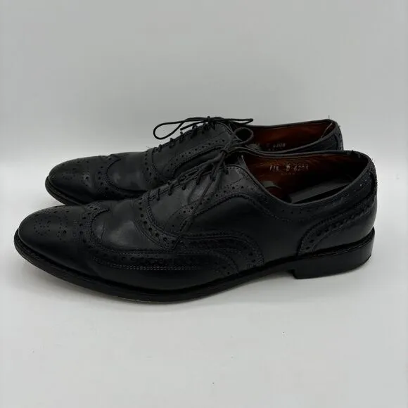 Allen Edmonds Dress Shoes Men's 11.5 D McAllister Black Wingtip Oxford 6205