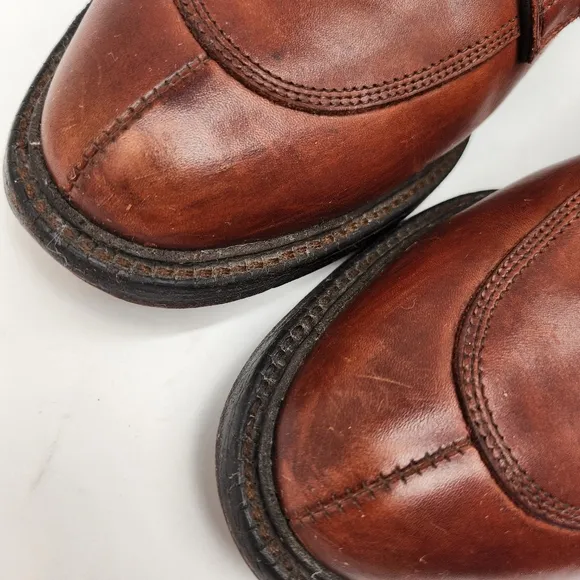 Allen Edmonds dress shoes men's 11D brown leather glossy Walton oxford Made USA