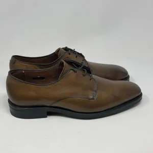Allen Edmonds Fort Collins Plain Toe Derby Shoes Mens 9.5 D Brown Leather Dress