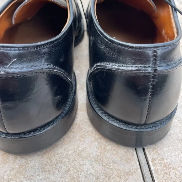 Allen Edmonds Hancock Leather Lace Up Dress Shoes Black Mens