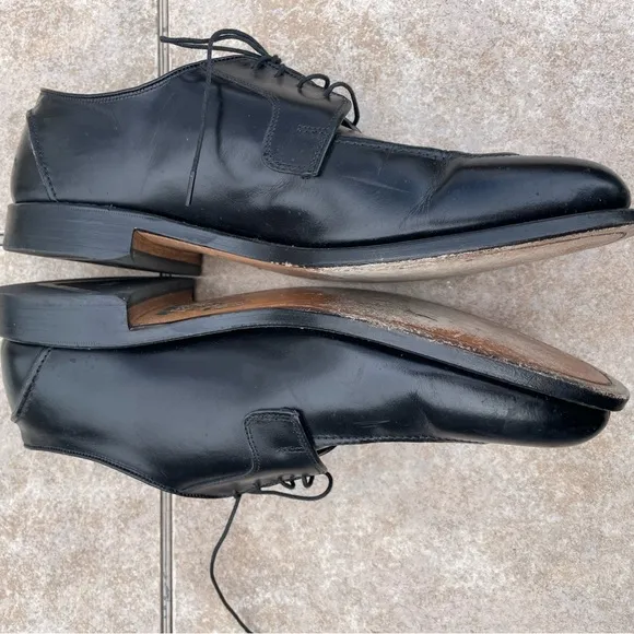 Allen Edmonds Hancock Leather Lace Up Dress Shoes Black Mens