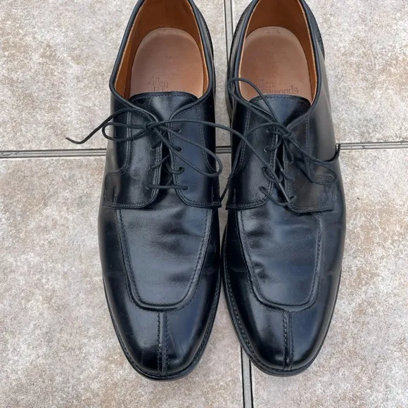 Allen Edmonds Hancock Leather Lace Up Dress Shoes Black Mens