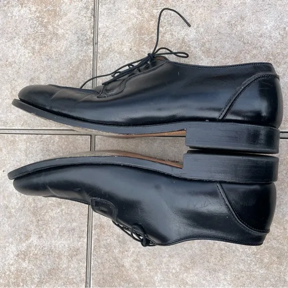 Allen Edmonds Hancock Leather Lace Up Dress Shoes Black Mens