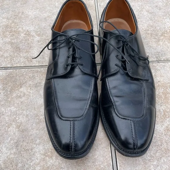 Allen Edmonds Hancock Leather Lace Up Dress Shoes Black Mens