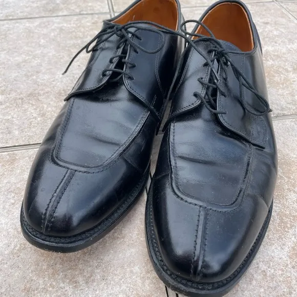 Allen Edmonds Hancock Leather Lace Up Dress Shoes Black Mens