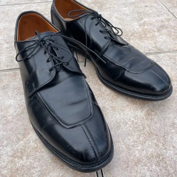 Allen Edmonds Hancock Leather Lace Up Dress Shoes Black Mens