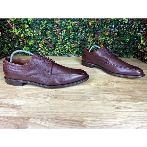 Allen Edmonds Jackson Derby Dress‎ Shoes Brown Leather Mens 11 Made In USA
