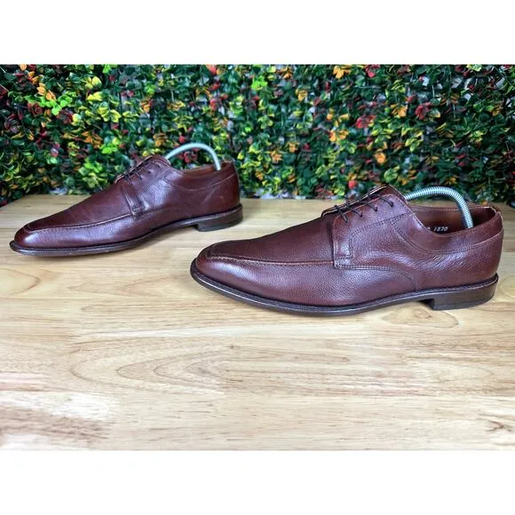 Allen Edmonds Jackson Derby Dress‎ Shoes Brown Leather Mens 11 Made In USA