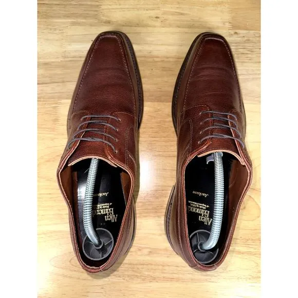Allen Edmonds Jackson Derby Dress‎ Shoes Brown Leather Mens 11 Made In USA