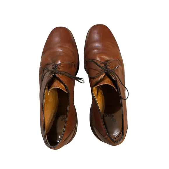 Allen‎ Edmonds Joplin Plain Toe Oxford Dress Shoes Brown Size 11D