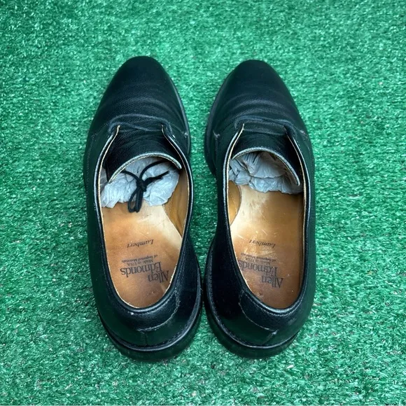 Allen Edmonds Lambert Oxfords Dress Shoes Mens Size 8 D Black Grain Leather