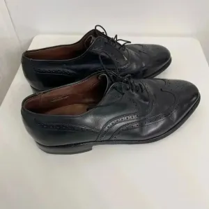 Allen Edmonds Leather Wingtip Oxford Dress Shoes Black Sz 9.5 C