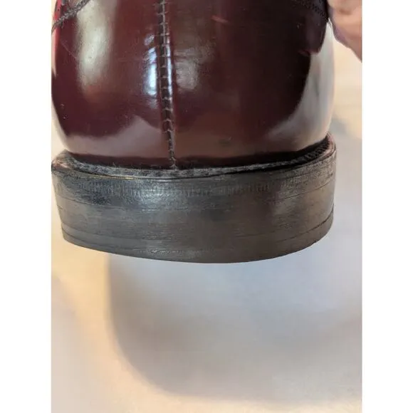 Allen Edmonds McAllister Oxblood Wingtip Oxford Mens USA Made Dress Shoe Sz 16B