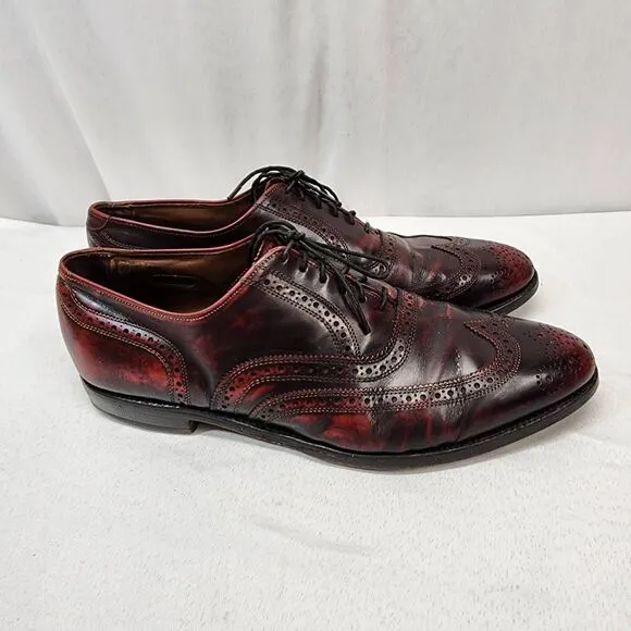 Allen Edmonds Mcallister Wingtip Oxfords  Dress Shoes Oxblood Men's 11.5