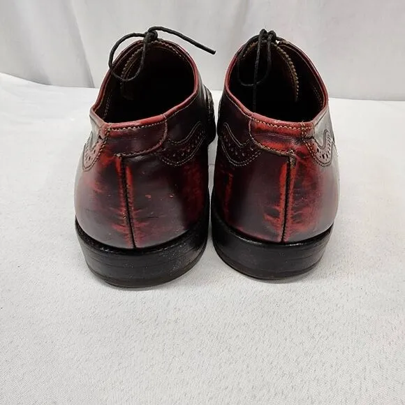 Allen Edmonds Mcallister Wingtip Oxfords  Dress Shoes Oxblood Men's 11.5