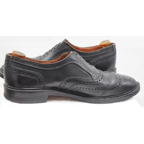 ALLEN EDMONDS MCTAVISH BLACK LEATHER WINGTIP OXFORDS DRESS SHOES MENS SZ 11.5 D