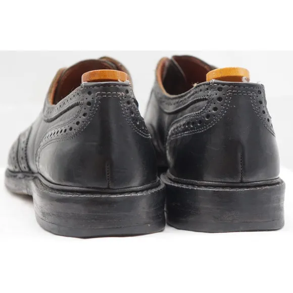 ALLEN EDMONDS MCTAVISH BLACK LEATHER WINGTIP OXFORDS DRESS SHOES MENS SZ 11.5 D