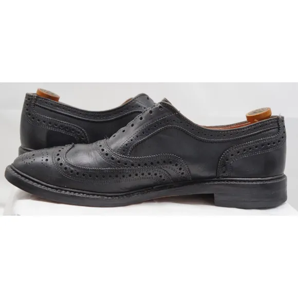 ALLEN EDMONDS MCTAVISH BLACK LEATHER WINGTIP OXFORDS DRESS SHOES MENS SZ 11.5 D