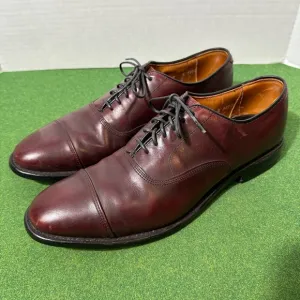 Allen Edmonds Men’s 9 Park Avenue Oxford Cap Toe Leather Dress Shoes Burgundy