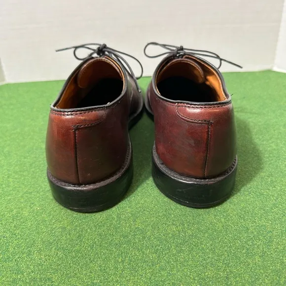 Allen Edmonds Men’s 9 Park Avenue Oxford Cap Toe Leather Dress Shoes Burgundy