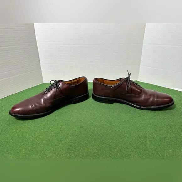Allen Edmonds Men’s 9 Park Avenue Oxford Cap Toe Leather Dress Shoes Burgundy