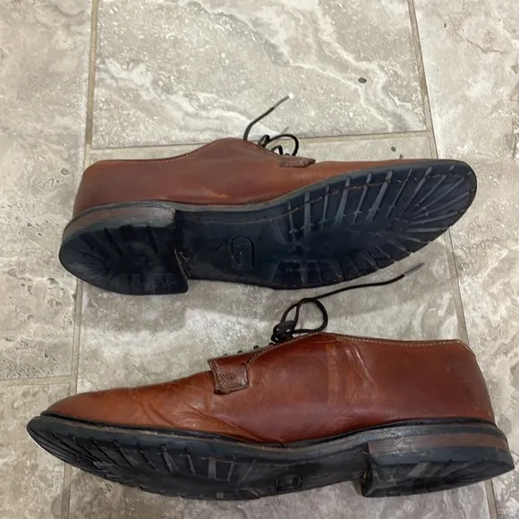 Allen Edmonds Mens Black Hills 2995 Brown Plain Toe Oxford Dress Shoes Size 9.5