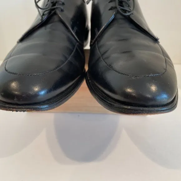 Allen Edmonds Men's Black Leather Apron Toe Oxford Dress Shoes Size 9 D