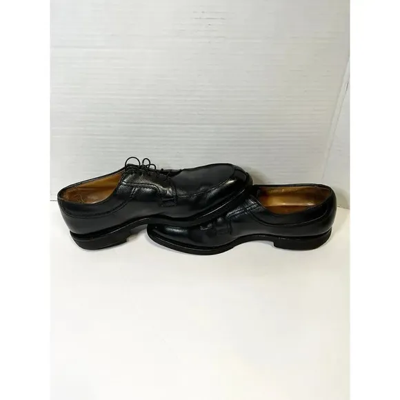 ALLEN EDMONDS Mens Dress Shoes Black Leather Lace Up Split Toe Oxford Size 10.5D
