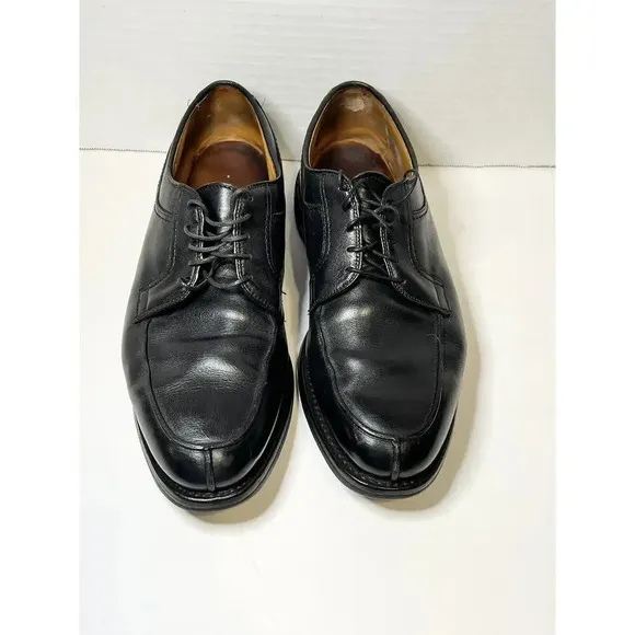 ALLEN EDMONDS Mens Dress Shoes Black Leather Lace Up Split Toe Oxford Size 10.5D