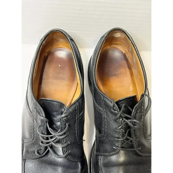 ALLEN EDMONDS Mens Dress Shoes Black Leather Lace Up Split Toe Oxford Size 10.5D