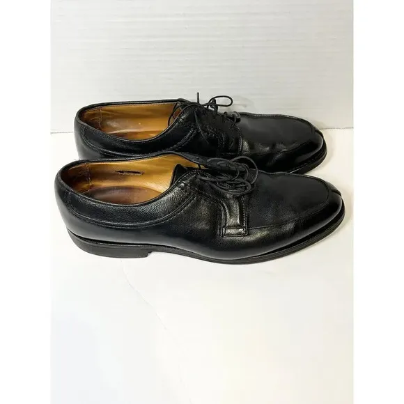 ALLEN EDMONDS Mens Dress Shoes Black Leather Lace Up Split Toe Oxford Size 10.5D