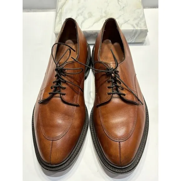 Allen Edmonds Mens Walton Leather Oxford Dress Shoes Walnut Brown Sz 9 D