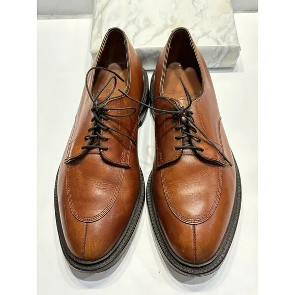 Allen Edmonds Mens Walton Leather Oxford Dress Shoes Walnut Brown Sz 9 D