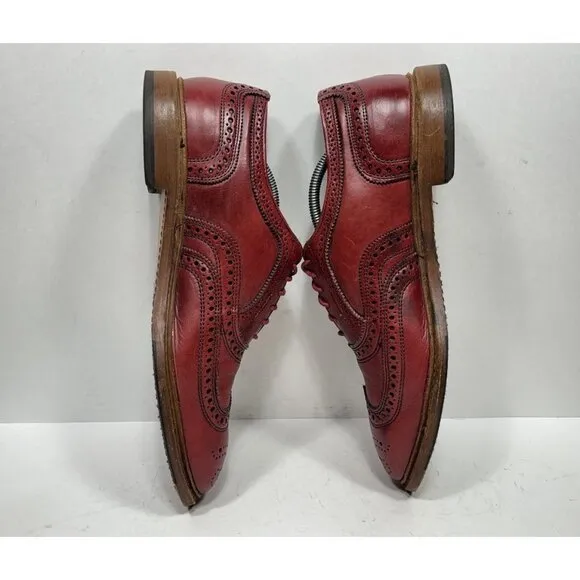 Allen Edmonds Neumok 2.0 Wingtip Oxford Dress Shoes Men’s 11 E Red Brogue