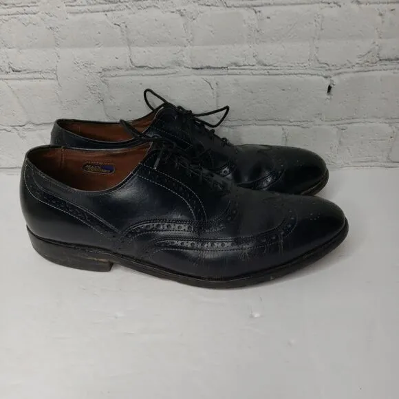Allen Edmonds Neumok Wingtip Oxford Brown Leather Dress Shoes Mens Sz‎ 8 D