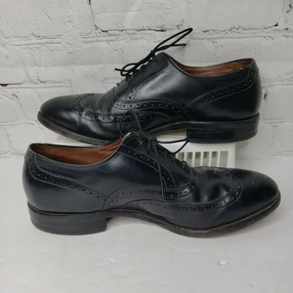 Allen Edmonds Neumok Wingtip Oxford Brown Leather Dress Shoes Mens Sz‎ 8 D