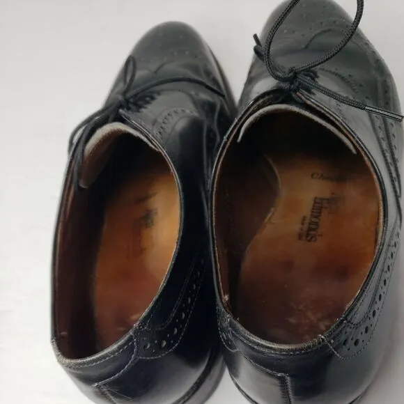 Allen Edmonds Neumok Wingtip Oxford Brown Leather Dress Shoes Mens Sz‎ 8 D