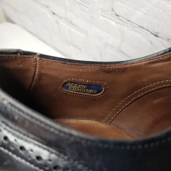 Allen Edmonds Neumok Wingtip Oxford Brown Leather Dress Shoes Mens Sz‎ 8 D
