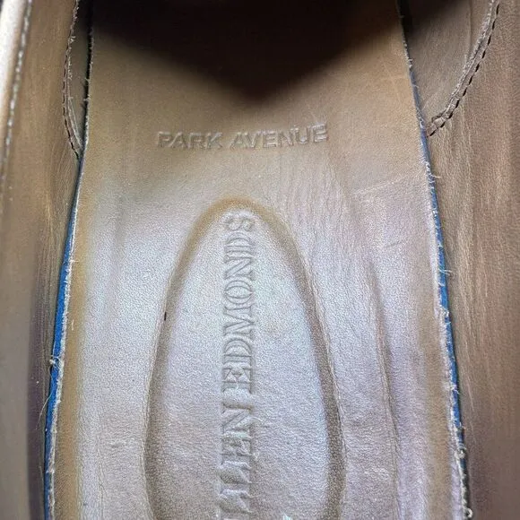 Allen Edmonds Park Avenue Mens Size 8.5 (D) Oxford Brown Leather Dress Shoes