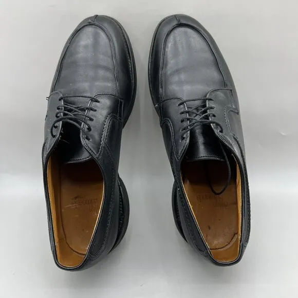 Allen Edmonds Stockbridge Oxford Shoes Men Size 9 E Black Leather Split Toe Low