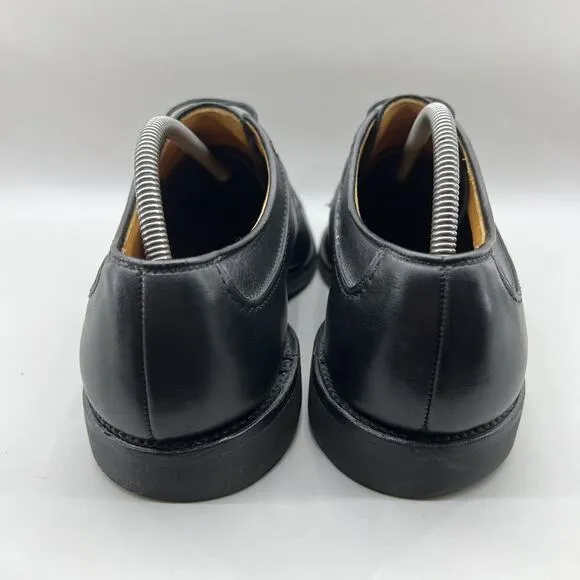 Allen Edmonds Stockbridge Oxford Shoes Men Size 9 E Black Leather Split Toe Low