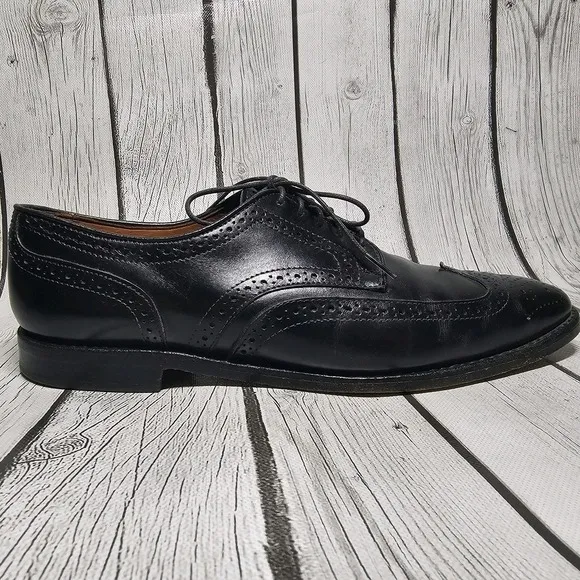 Allen Edmonds Stuttgart Wingtip Men's Shoes Size 9.5 E Black